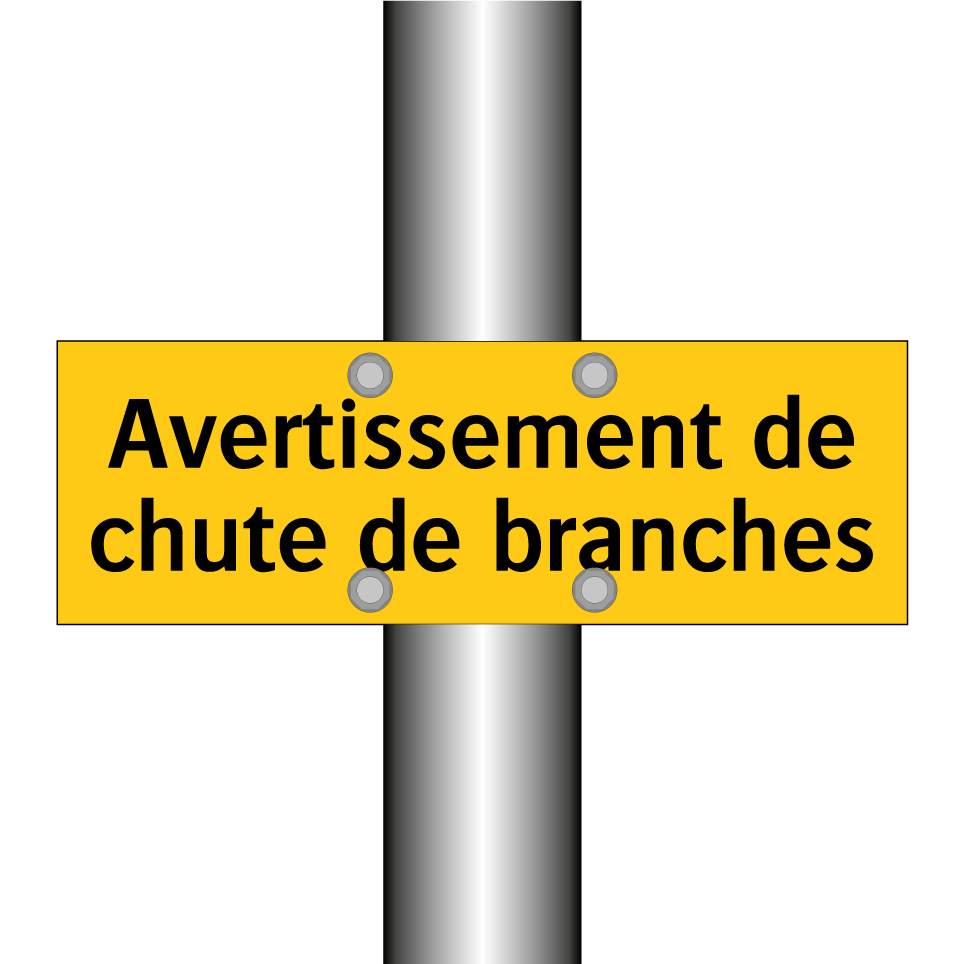 Avertissement de chute de branches