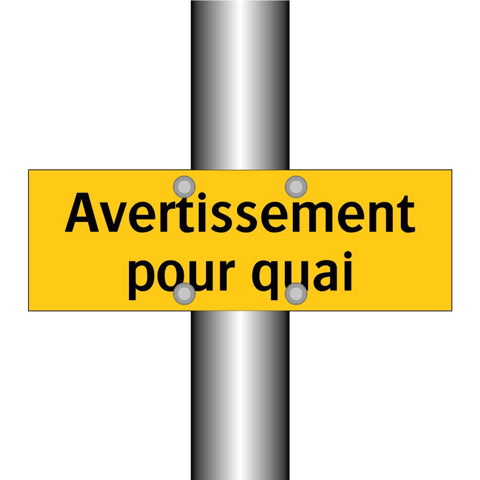 Avertissement pour quai