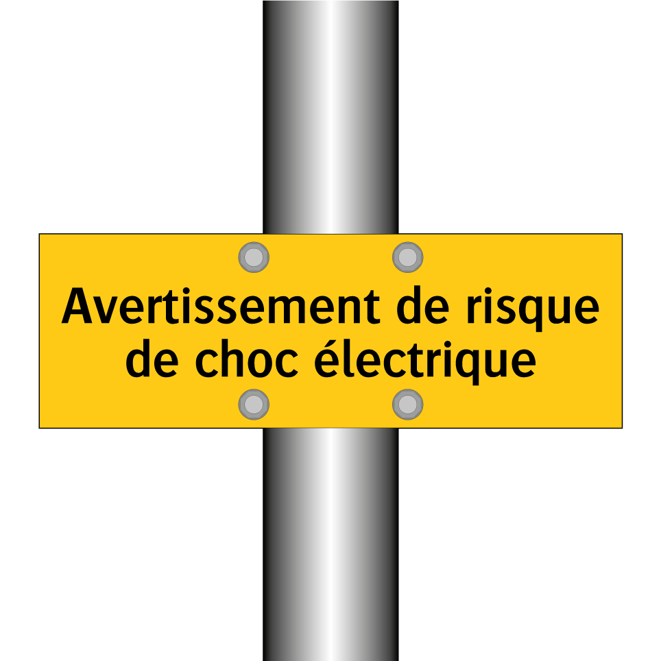 Avertissement de risque de choc électrique