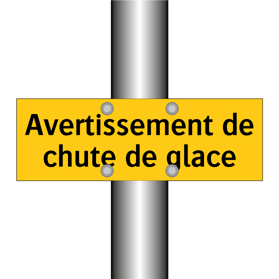 Avertissement de chute de glace