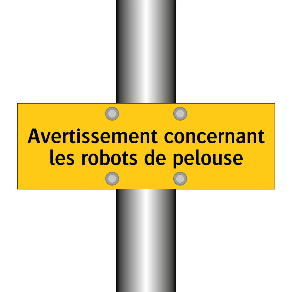 Avertissement concernant les robots de pelouse