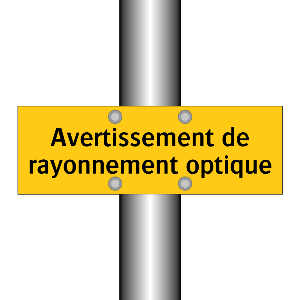 Avertissement de rayonnement optique