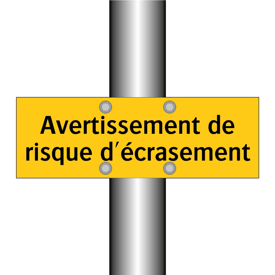 Avertissement de risque d'écrasement