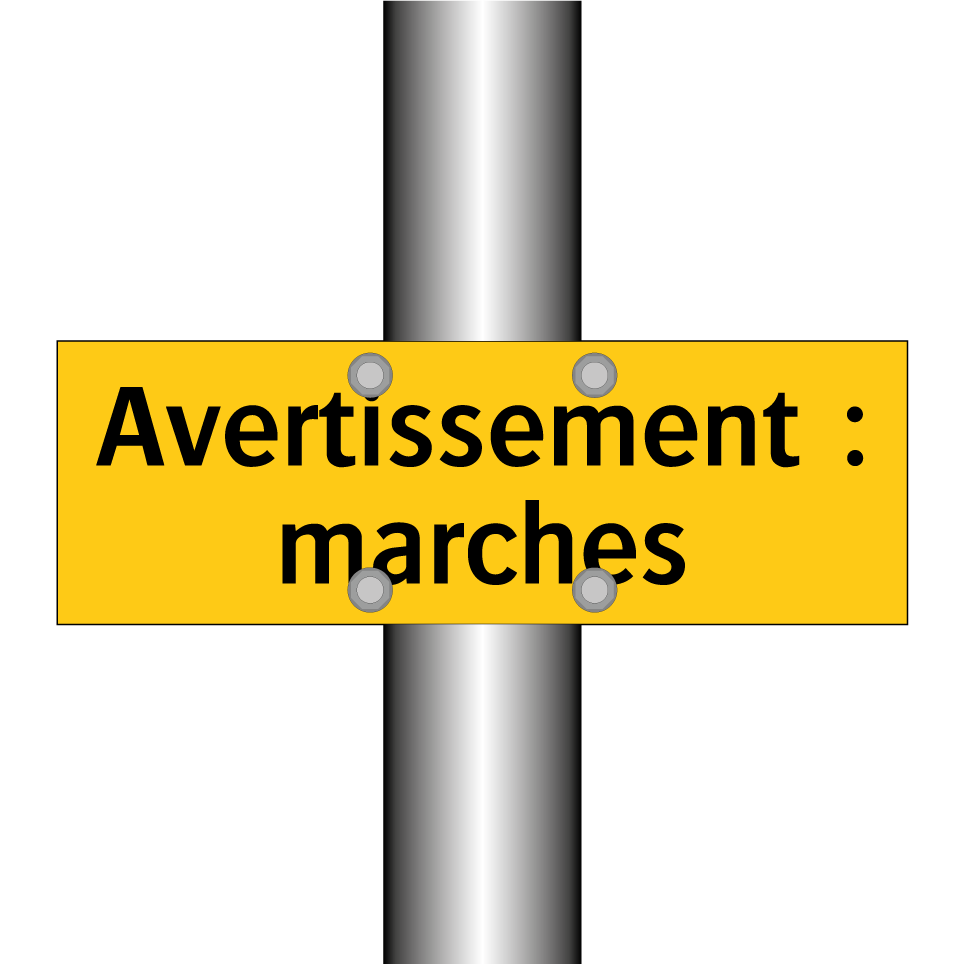 Avertissement : marches