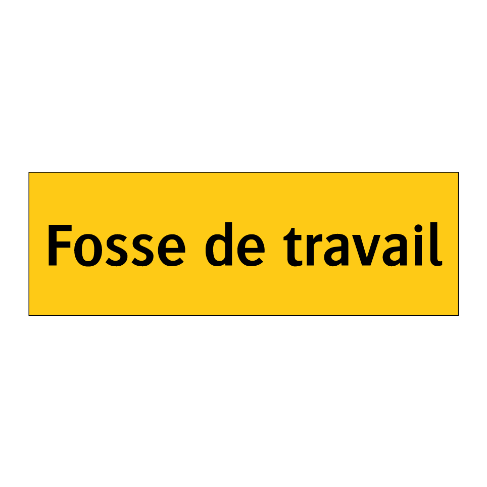 Fosse de travail