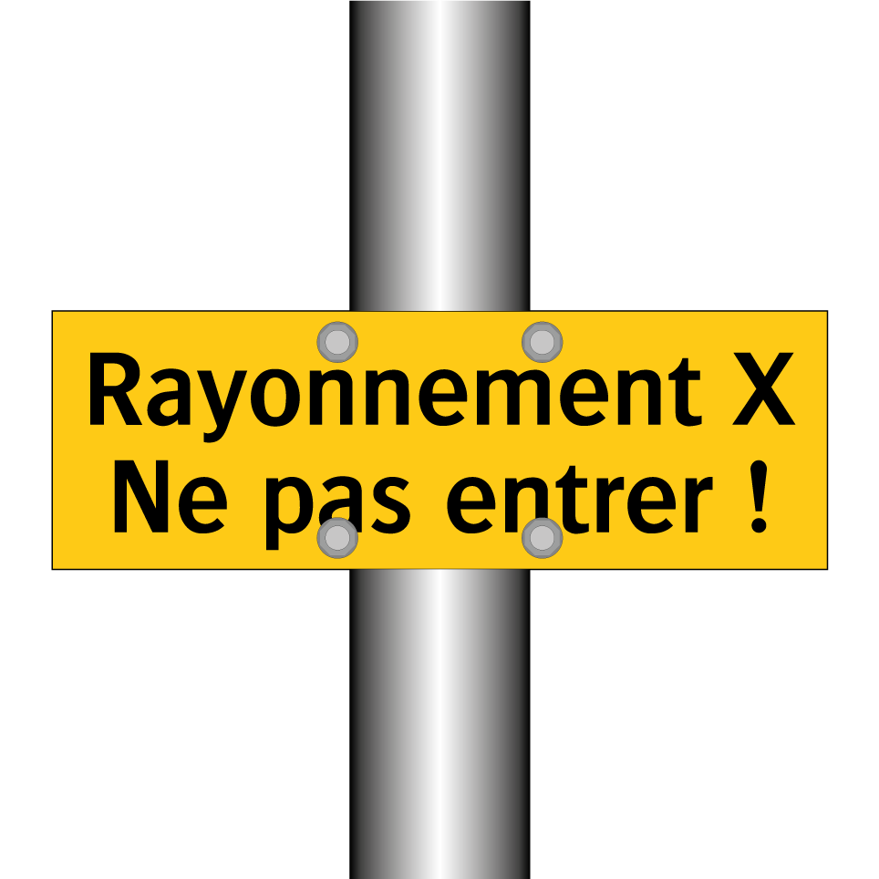 Rayonnement X Ne pas entrer !