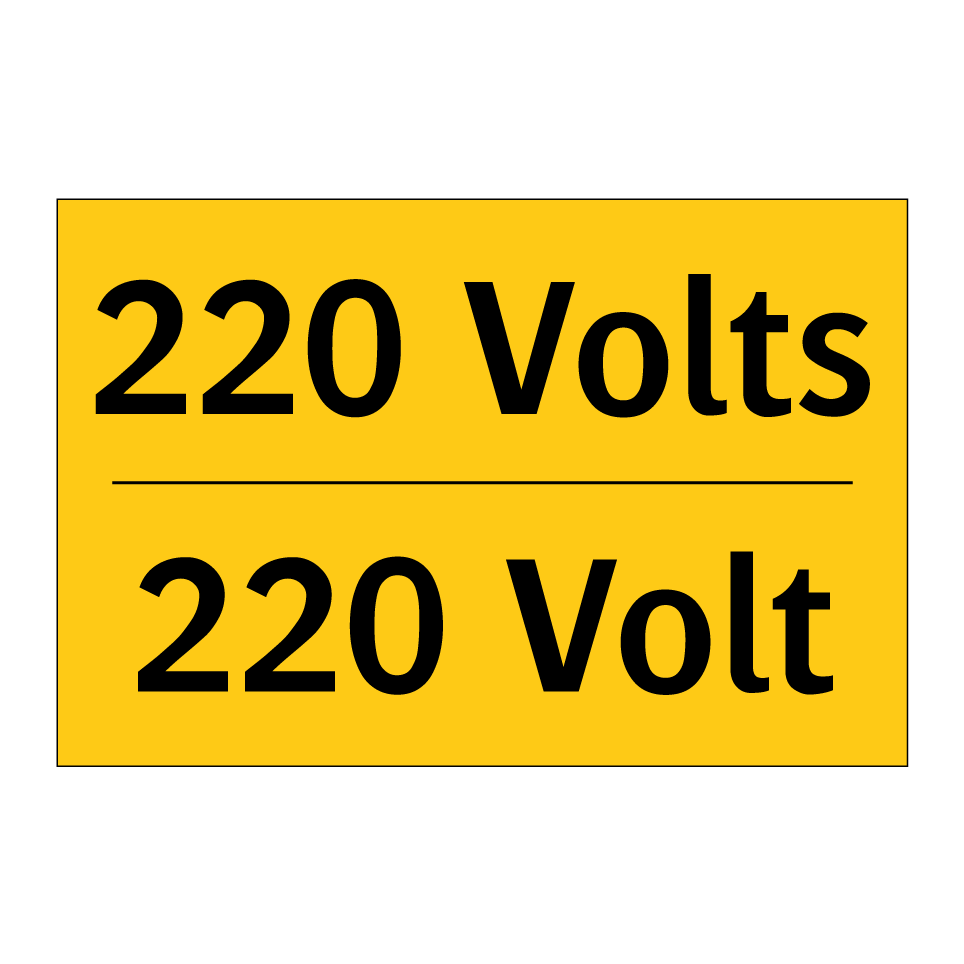 220 Volts - 220 Volt