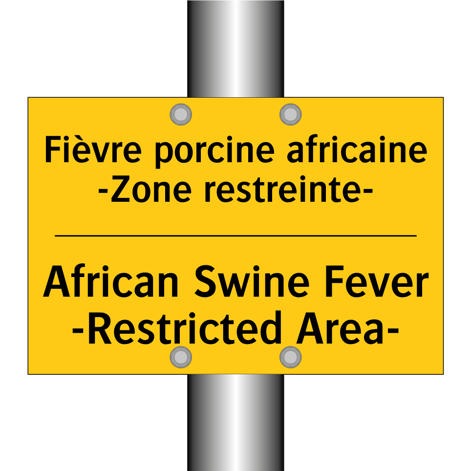 Fièvre porcine africaine -Zone  /.../ - African Swine Fever -Restricted  /.../