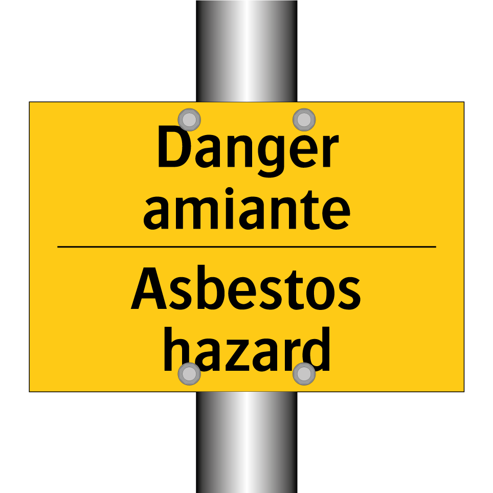 Danger amiante - Asbestos hazard