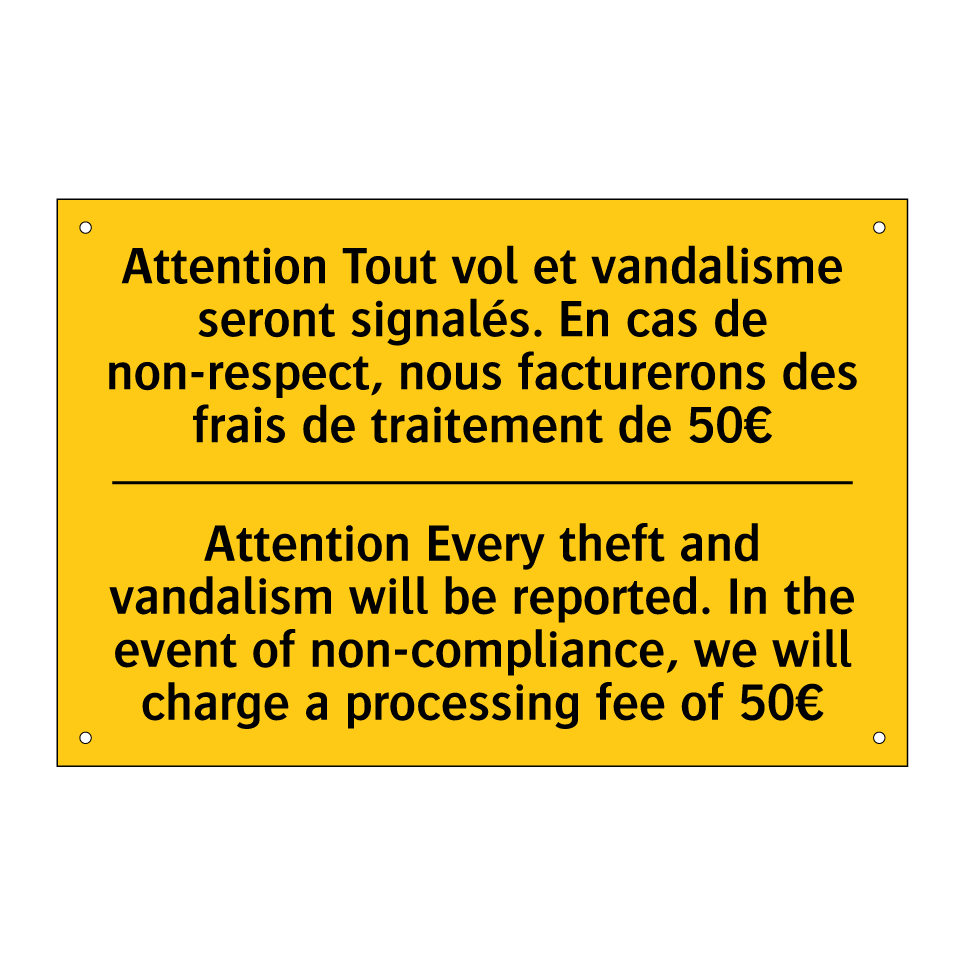 Attention Tout vol et vandalisme  /.../ - Attention Every theft and vandalism  /.../