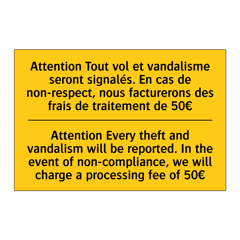 Attention Tout vol et vandalisme  /.../ - Attention Every theft and vandalism  /.../