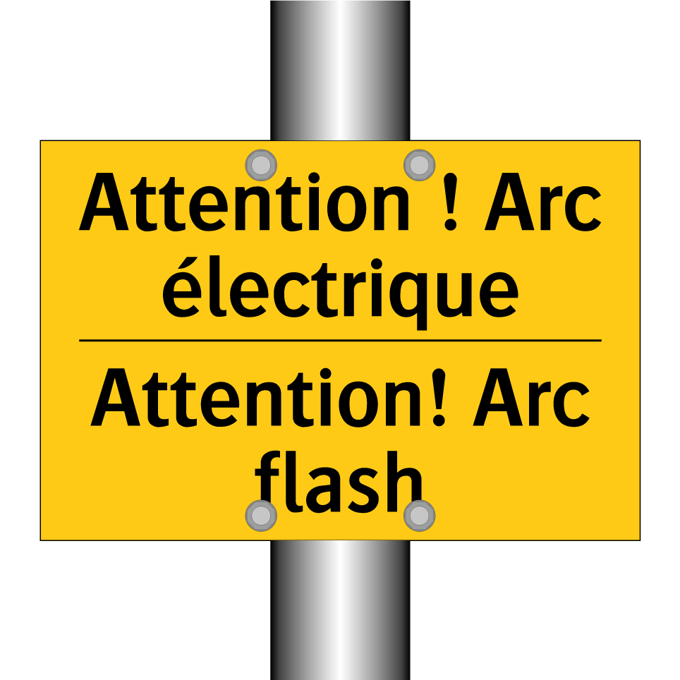 Attention ! Arc électrique - Attention! Arc flash