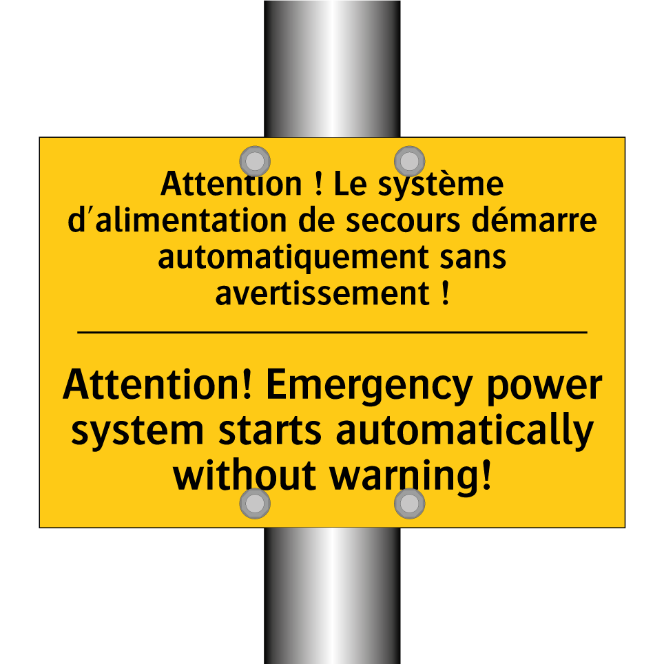 Attention ! Le système d'alimentation  /.../ - Attention! Emergency power system  /.../