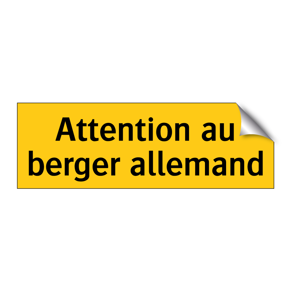 Attention au berger allemand