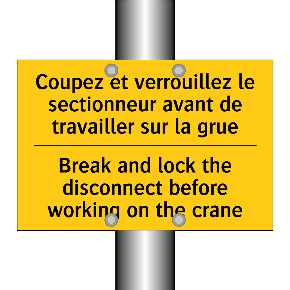 Coupez et verrouillez le sectionneur  /.../ - Break and lock the disconnect  /.../