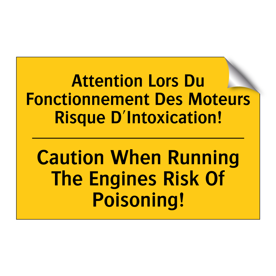 Attention Lors Du Fonctionnement  /.../ - Caution When Running The Engines  /.../