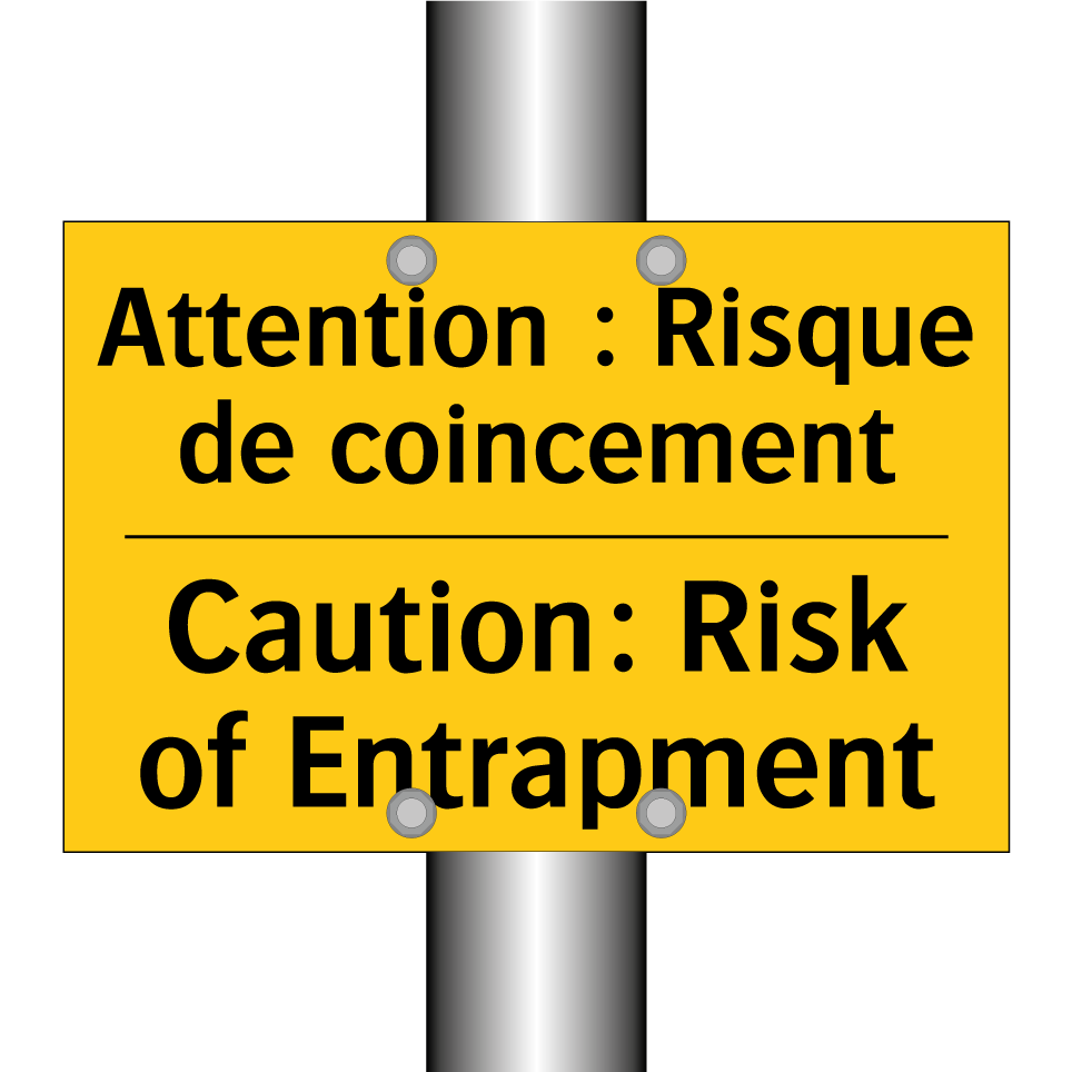 Attention : Risque de coincement /.../ - Caution: Risk of Entrapment