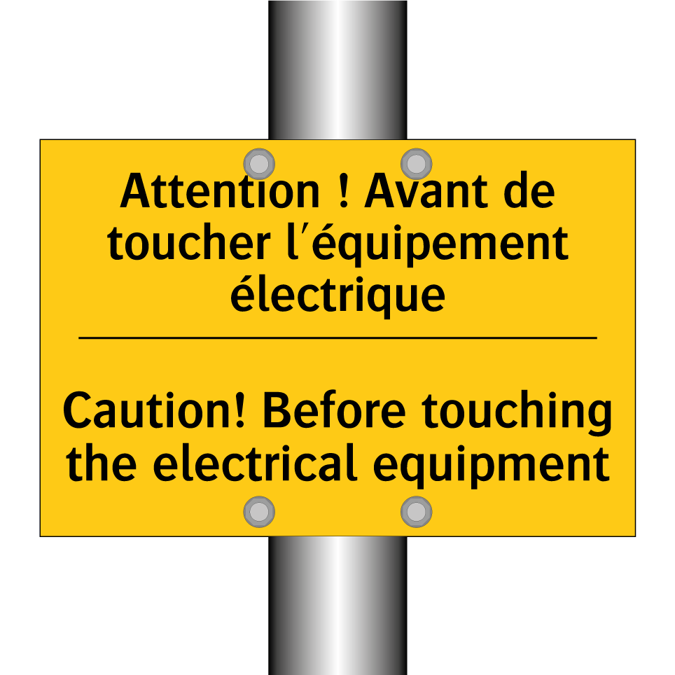 Attention ! Avant de toucher l'équipement  /.../ - Caution! Before touching the electrical  /.../
