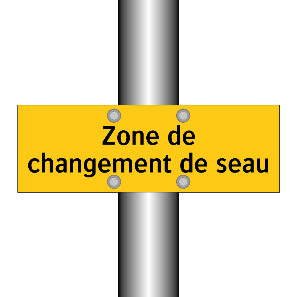 Zone de changement de seau