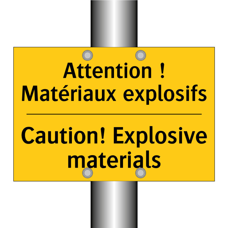 Attention ! Matériaux explosifs /.../ - Caution! Explosive materials