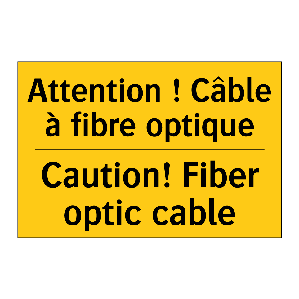 Attention ! Câble à fibre optique /.../ - Caution! Fiber optic cable
