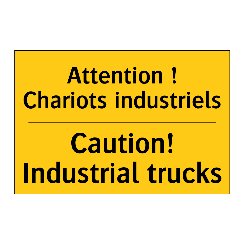 Attention ! Chariots industriels /.../ - Caution! Industrial trucks
