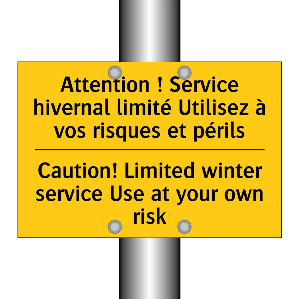 Attention ! Service hivernal limité  /.../ - Caution! Limited winter service  /.../