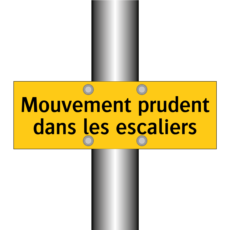 Mouvement prudent dans les escaliers