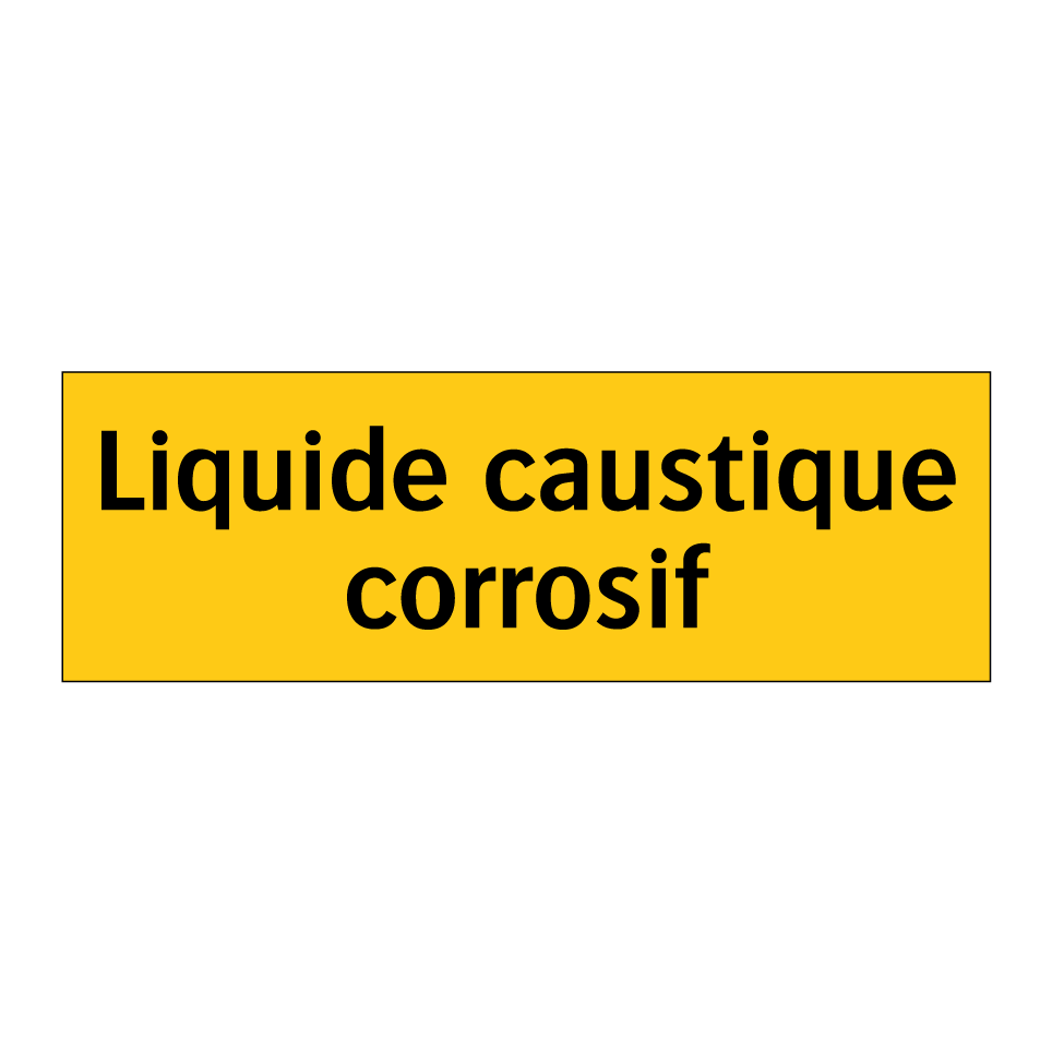 Liquide caustique corrosif