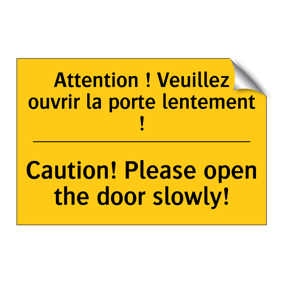 Attention ! Veuillez ouvrir la  /.../ - Caution! Please open the door  /.../