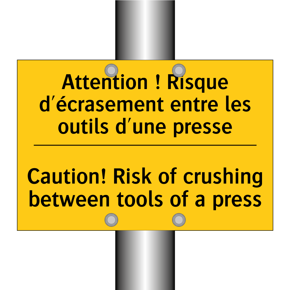 Attention ! Risque d'écrasement  /.../ - Caution! Risk of crushing between  /.../