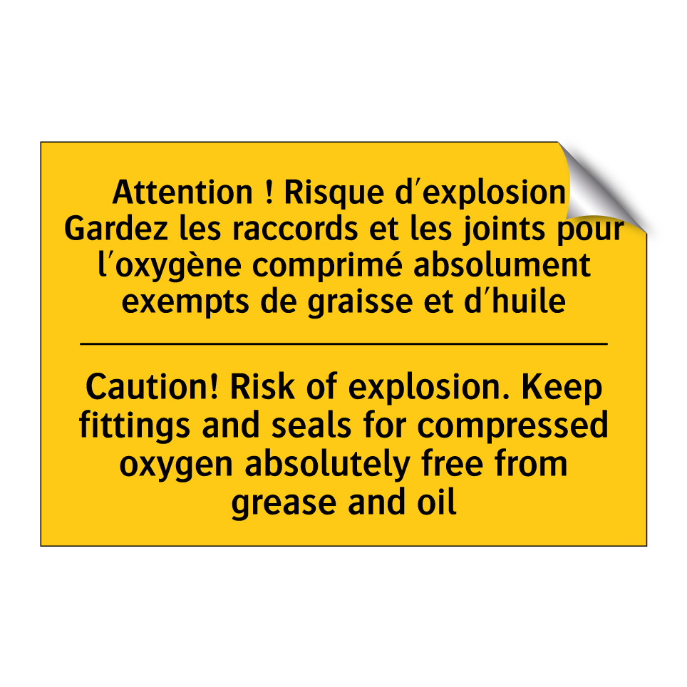 Attention ! Risque d'explosion.  /.../ - Caution! Risk of explosion. Keep  /.../
