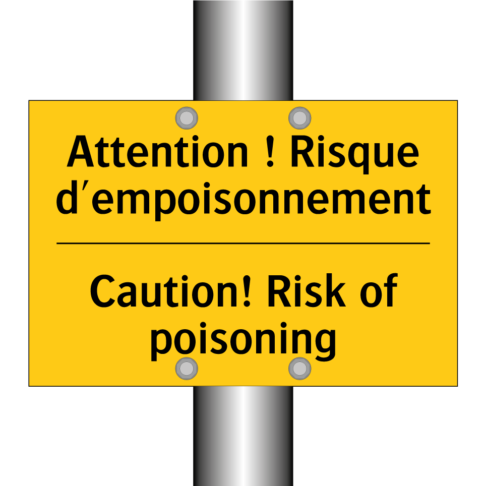 Attention ! Risque d'empoisonnement /.../ - Caution! Risk of poisoning