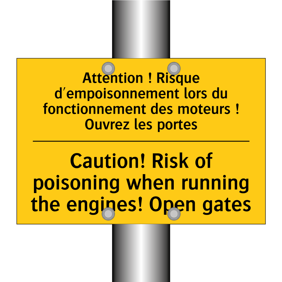 Attention ! Risque d'empoisonnement  /.../ - Caution! Risk of poisoning when  /.../