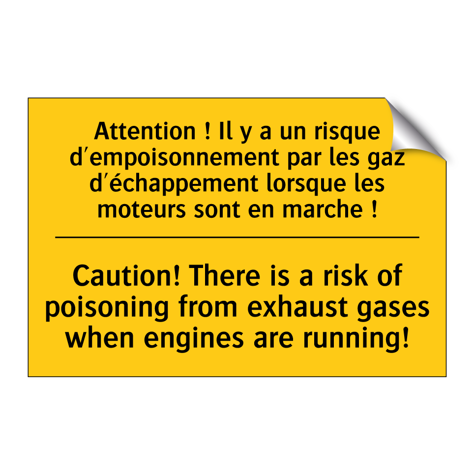 Attention ! Il y a un risque d'empoisonnement  /.../ - Caution! There is a risk of poisoning  /.../