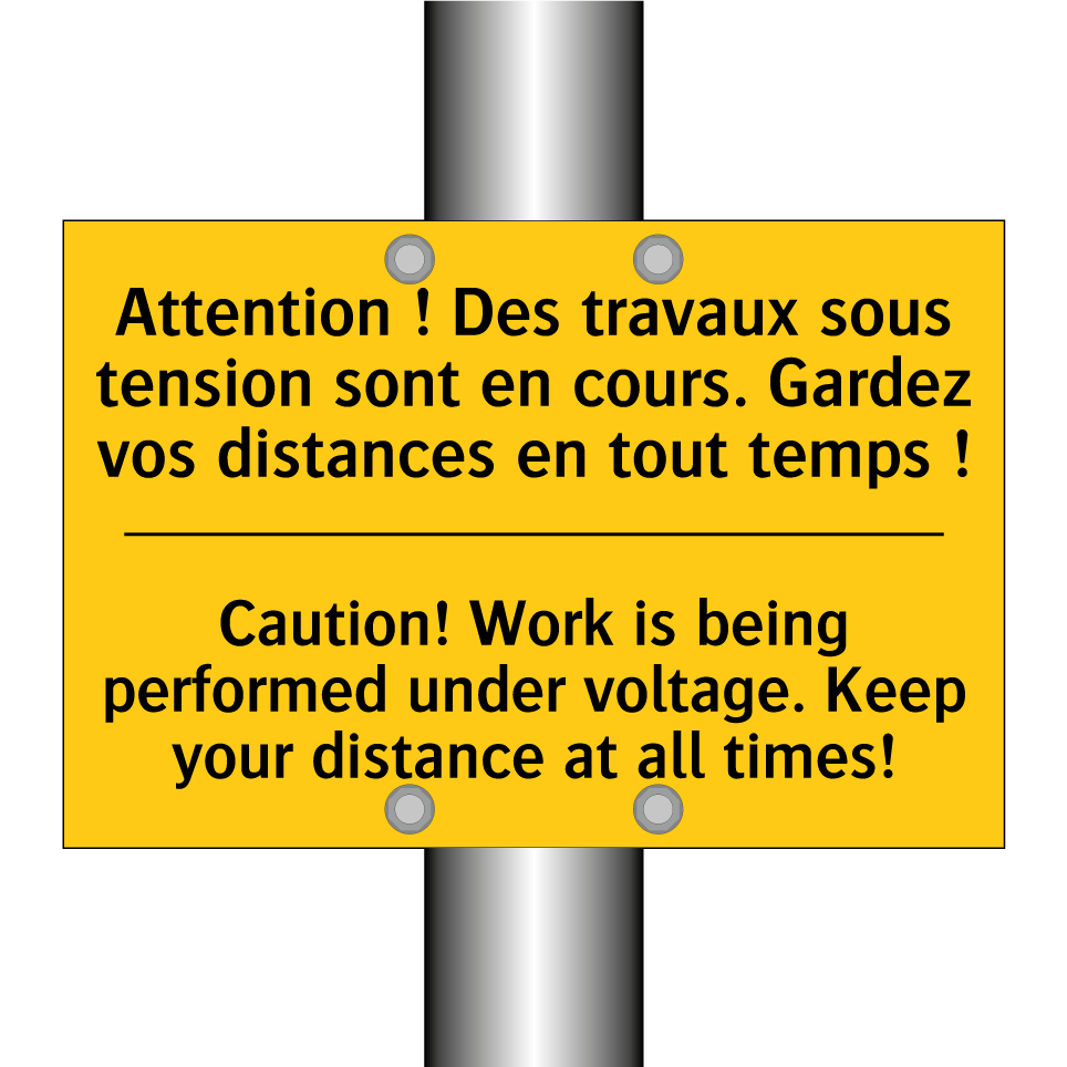 Attention ! Des travaux sous tension  /.../ - Caution! Work is being performed  /.../