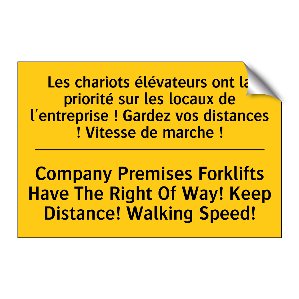 Les chariots élévateurs ont la  /.../ - Company Premises Forklifts Have  /.../