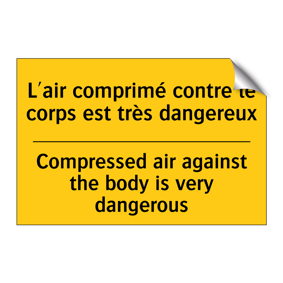 L'air comprimé contre le corps  /.../ - Compressed air against the body  /.../
