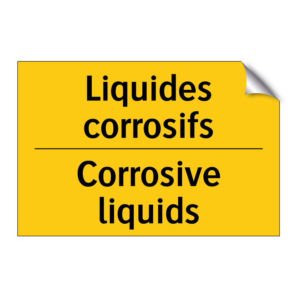 Liquides corrosifs - Corrosive liquids