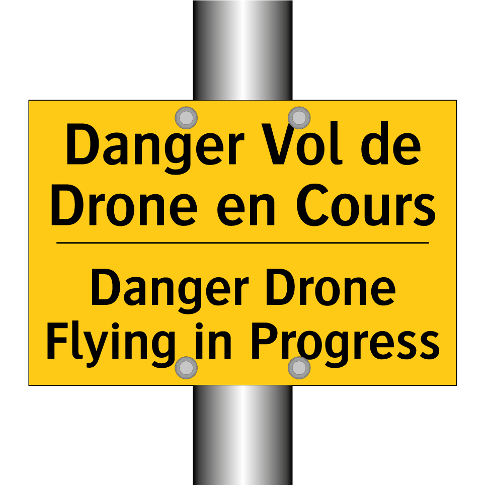 Danger Vol de Drone en Cours - Danger Drone Flying in Progress /.../