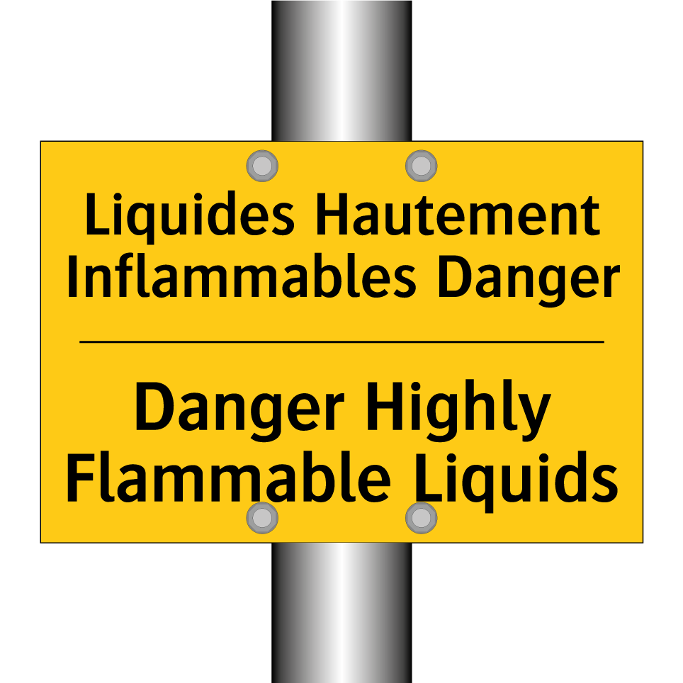 Liquides Hautement Inflammables  /.../ - Danger Highly Flammable Liquids /.../