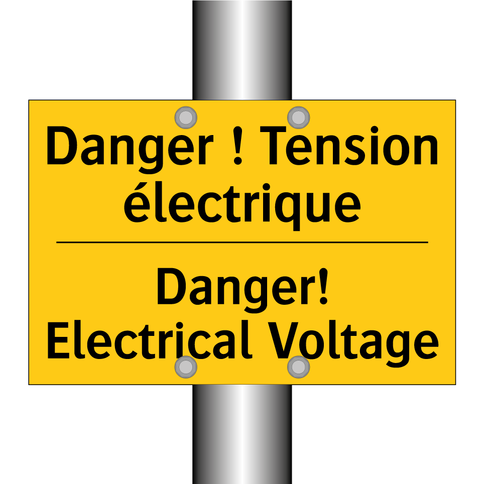 Danger ! Tension électrique - Danger! Electrical Voltage