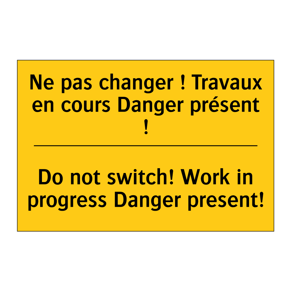 Ne pas changer ! Travaux en cours  /.../ - Do not switch! Work in progress  /.../