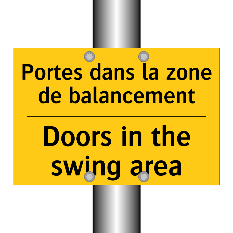 Portes dans la zone de balancement /.../ - Doors in the swing area