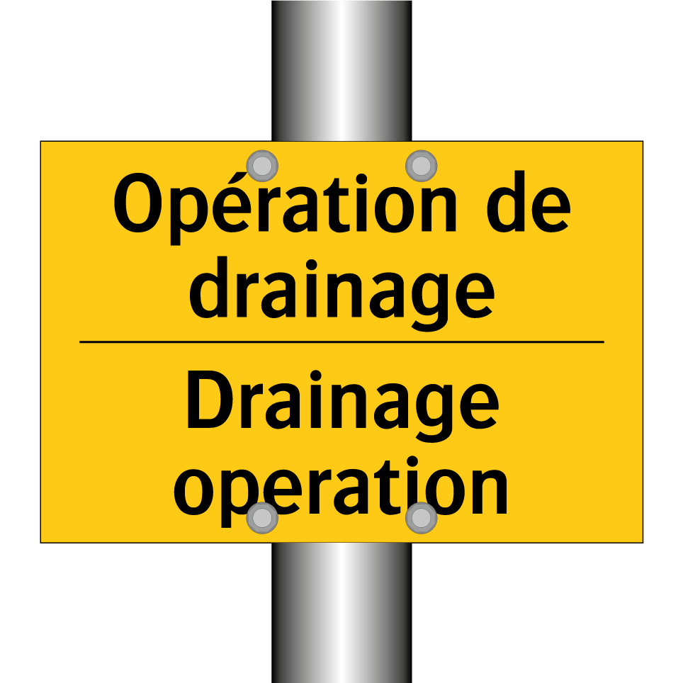 Opération de drainage - Drainage operation
