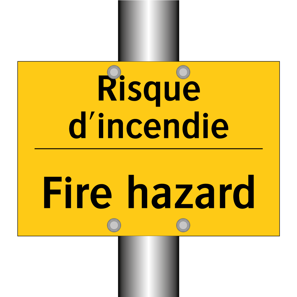 Risque d'incendie - Fire hazard