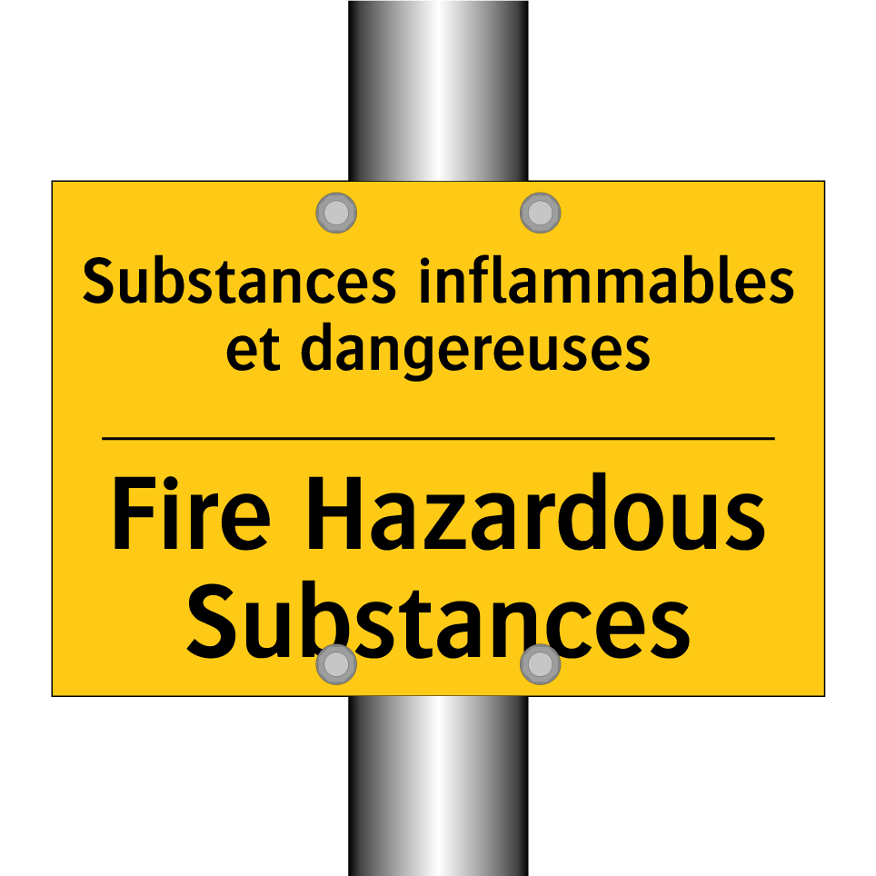 Substances inflammables et dangereuses /.../ - Fire Hazardous Substances