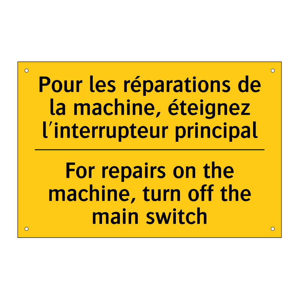 Pour les réparations de la machine,  /.../ - For repairs on the machine, turn  /.../