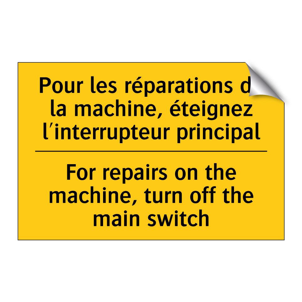 Pour les réparations de la machine,  /.../ - For repairs on the machine, turn  /.../