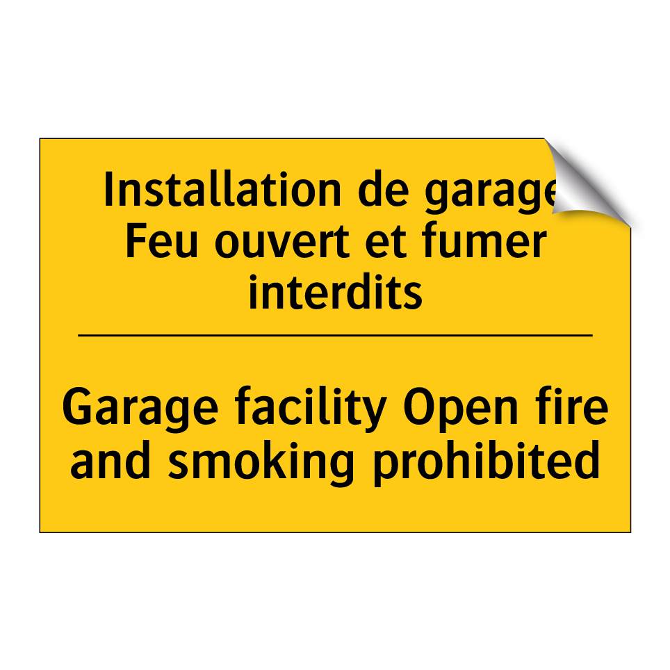 Installation de garage Feu ouvert  /.../ - Garage facility Open fire and  /.../